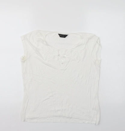 Dorothy Perkins Womens White   Basic T-Shirt Size 12