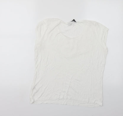 Dorothy Perkins Womens White   Basic T-Shirt Size 12
