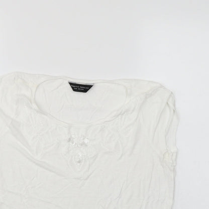 Dorothy Perkins Womens White   Basic T-Shirt Size 12