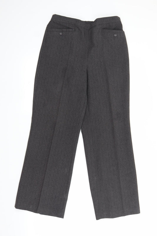 BM Womens Brown Striped  Trousers  Size 10 L26 in