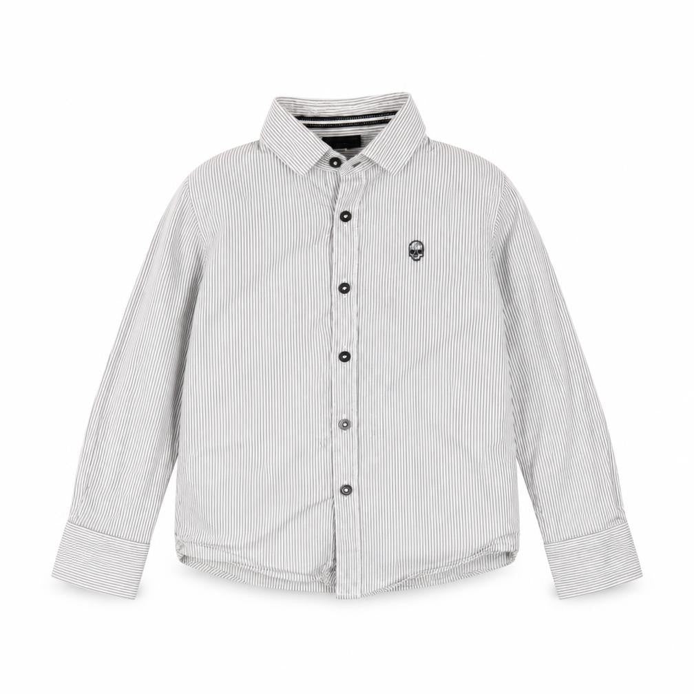 Next Boys White Striped  Basic Button-Up Size 5 Years
