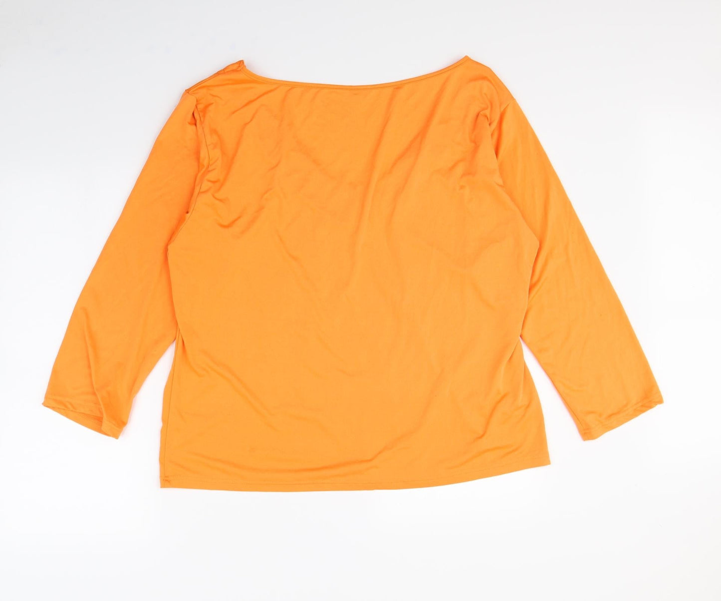 Preworn Womens Orange   Basic T-Shirt Size XL  - van