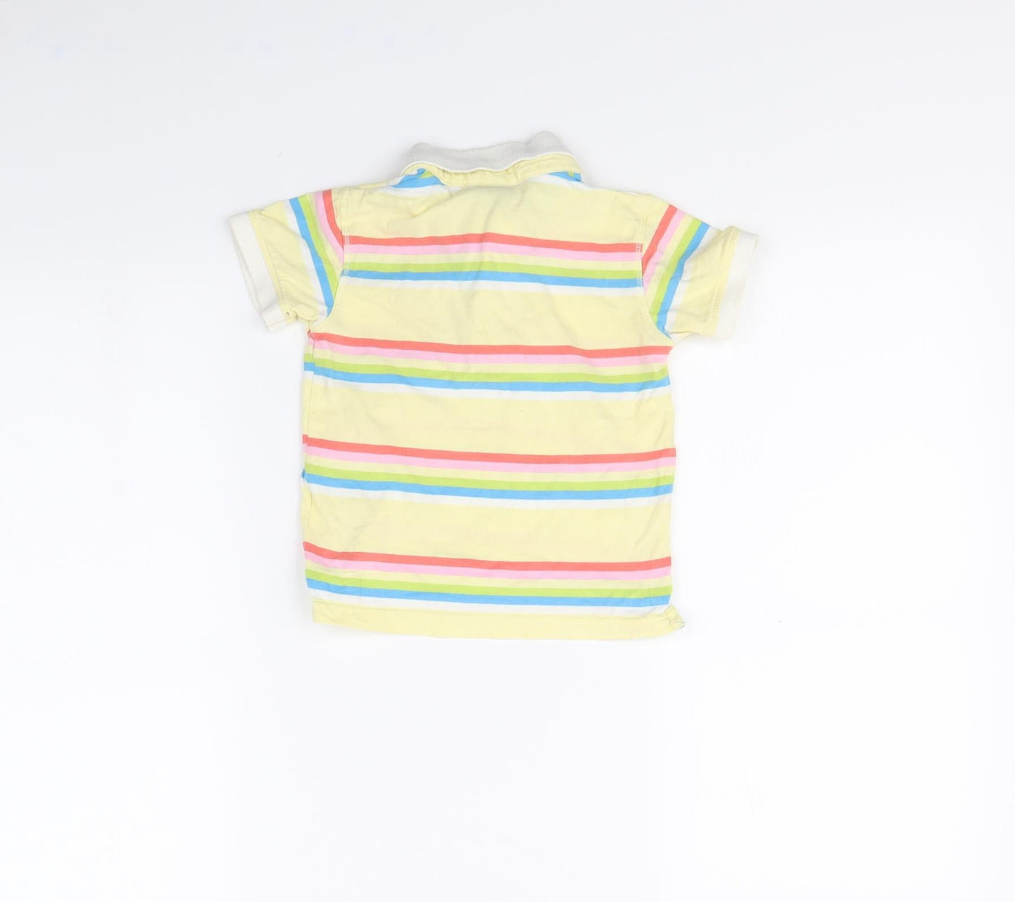 NEXT Baby Yellow Striped  Basic Polo Size 12 Months
