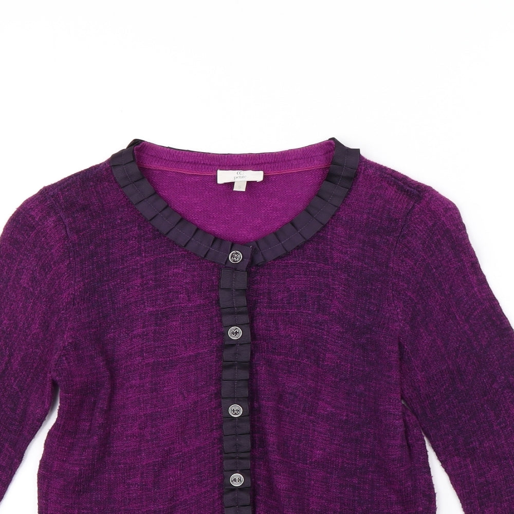 cc Womens Purple   Cardigan Jumper Size S