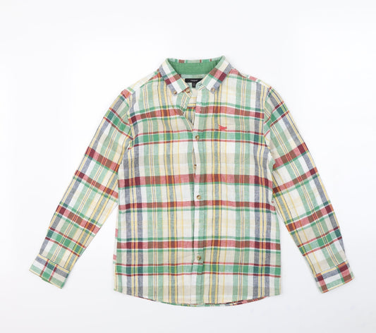 Autograph Boys Multicoloured Check  Basic Button-Up Size 11 Years
