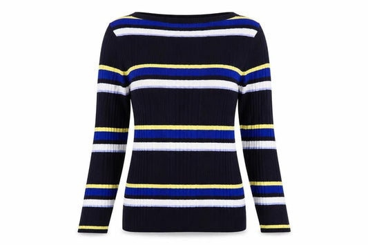 Marks & Spencer Womens Black Striped  Pullover Jumper Size 12