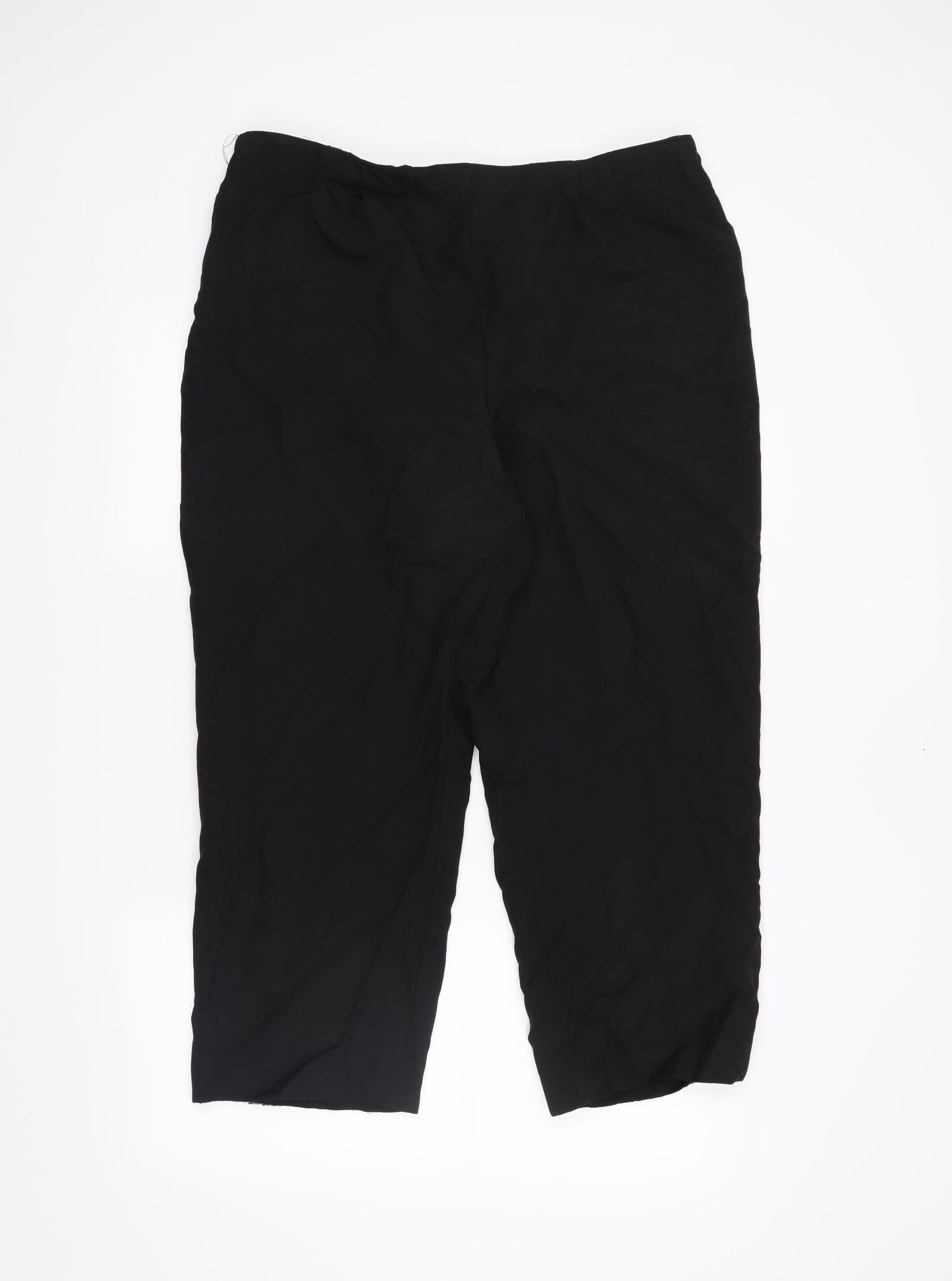 Preworn Womens Black   Trousers  Size 20 L25 in