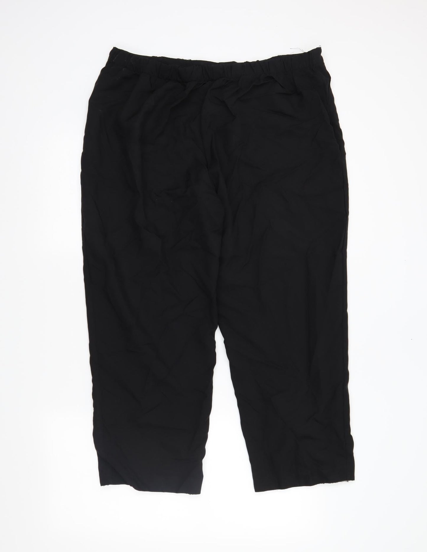 Preworn Womens Black   Trousers  Size 20 L25 in