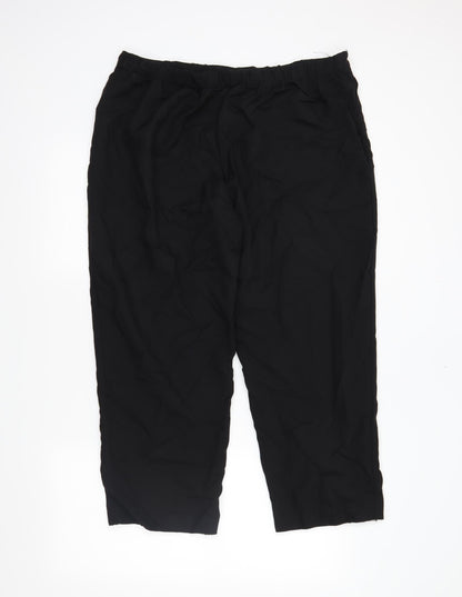 Preworn Womens Black   Trousers  Size 20 L25 in