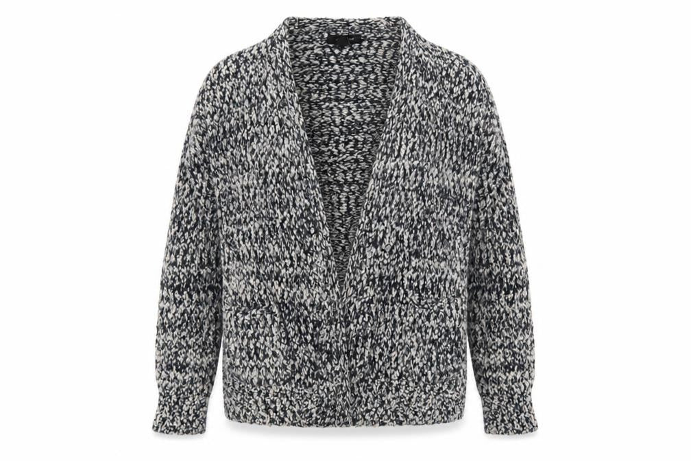 Atmosphere Womens Grey Herringbone  Wrap Jumper Size 10