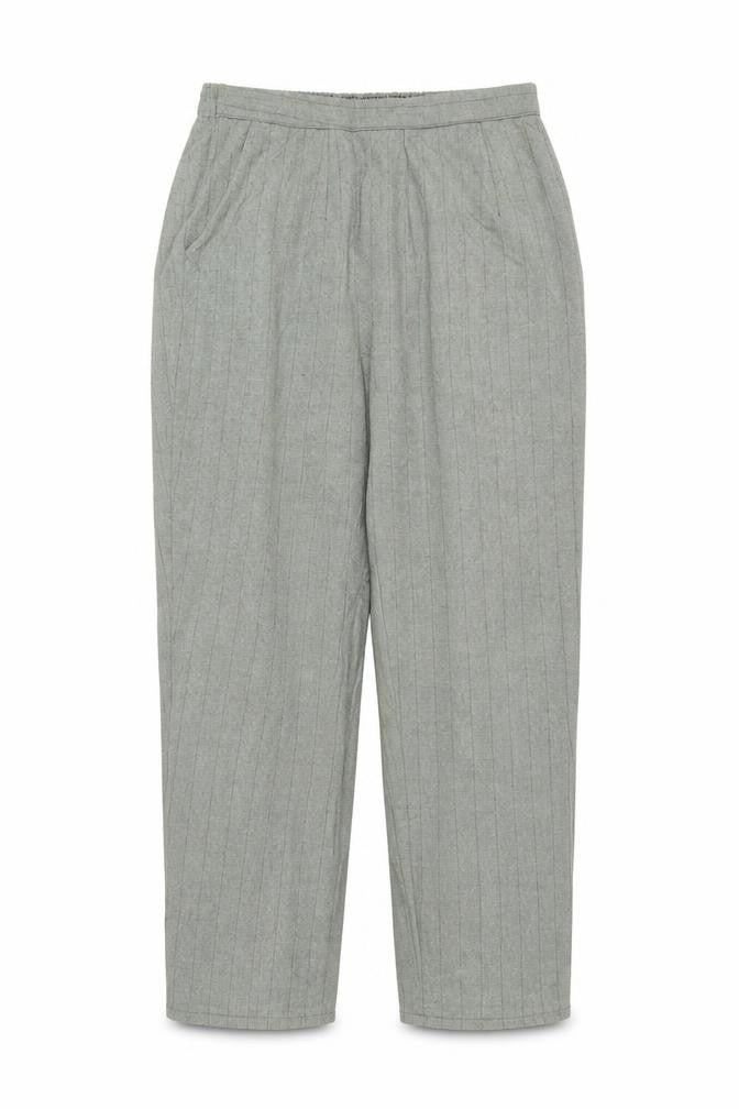 Preworn Womens Green Striped  Trousers  Size 16 L27 in