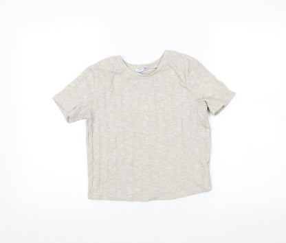 Zara Womens Beige   Cropped Polo Size S