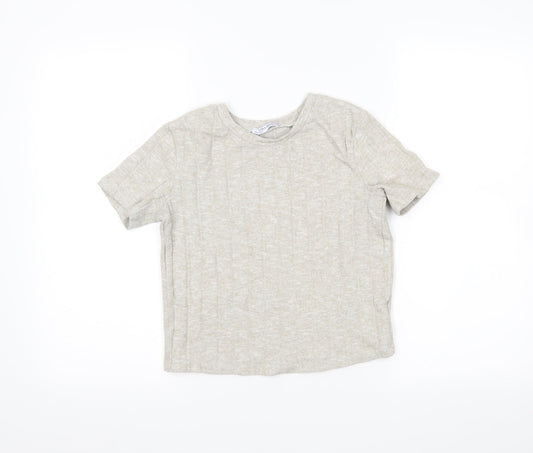 Zara Womens Beige   Cropped Polo Size S