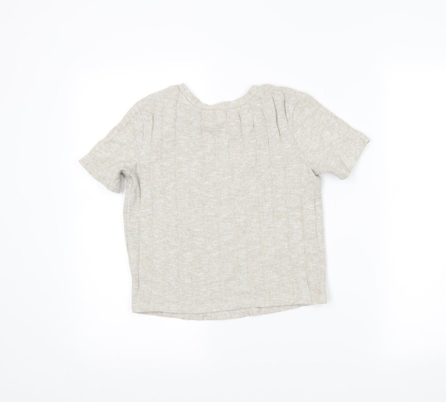 Zara Womens Beige   Cropped Polo Size S