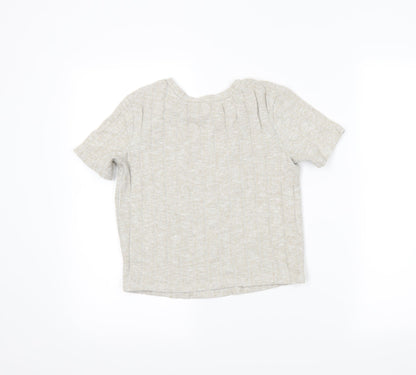 Zara Womens Beige   Cropped Polo Size S