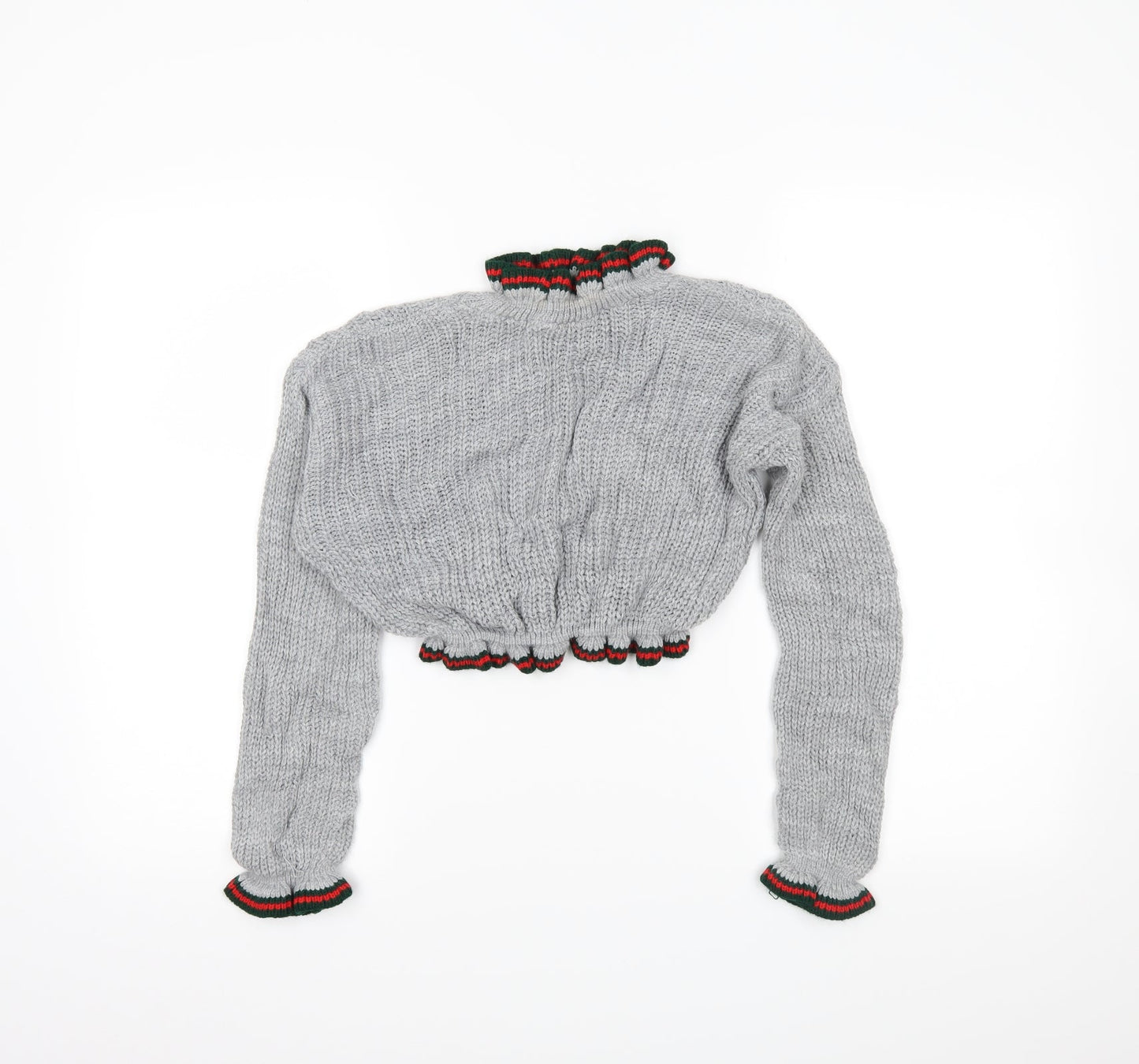 Prague Womens Grey   Pullover Jumper Size S  - cropped