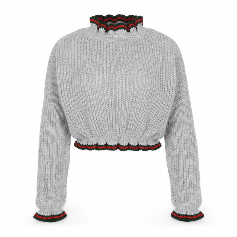 Prague Womens Grey   Pullover Jumper Size S  - cropped