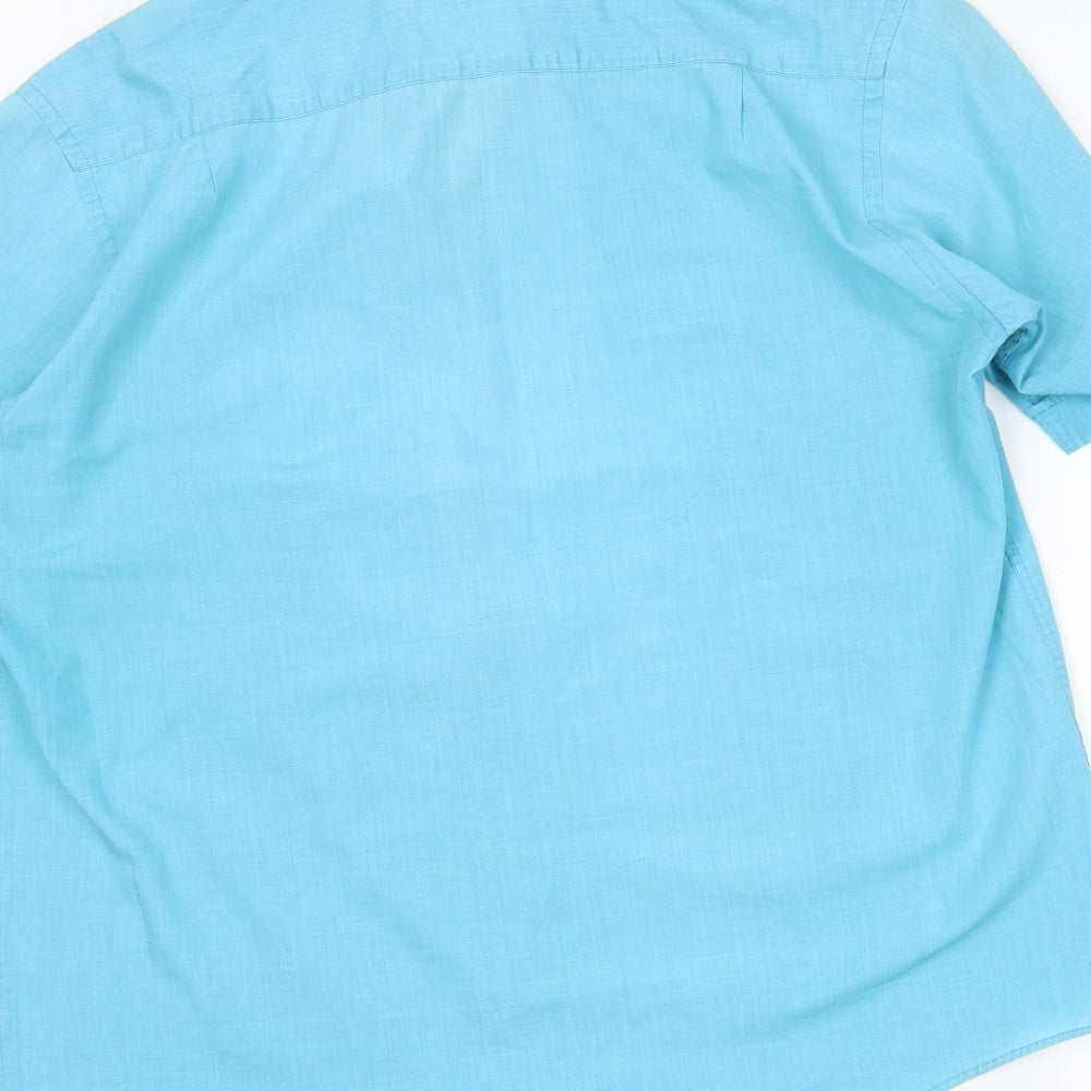 George Womens Blue   Basic Button-Up Size L