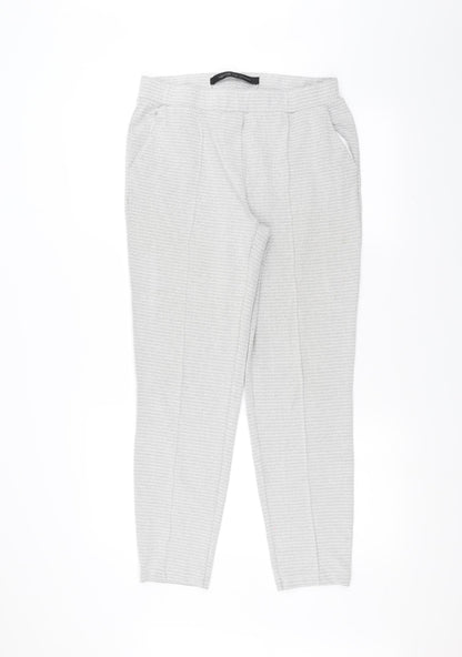 Next Womens White   Trousers  Size 8 L25 in