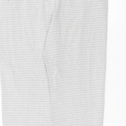Next Womens White   Trousers  Size 8 L25 in