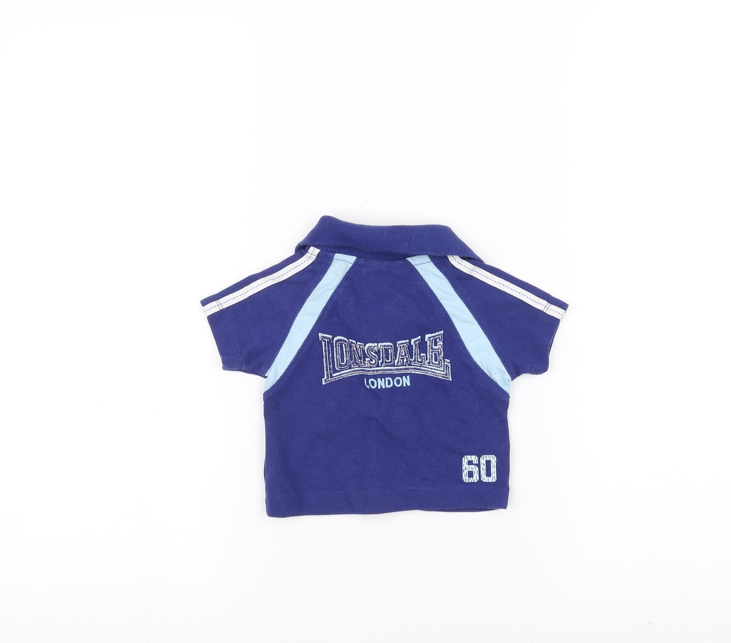 Lonsdale Baby Blue   Basic Polo Size 0-3 Months