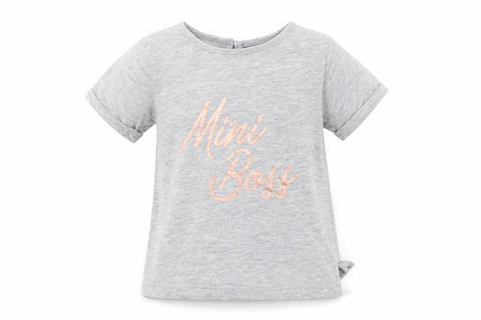 Matalan Girls Grey   Basic T-Shirt Size 18-24 Months  - Mini Boss