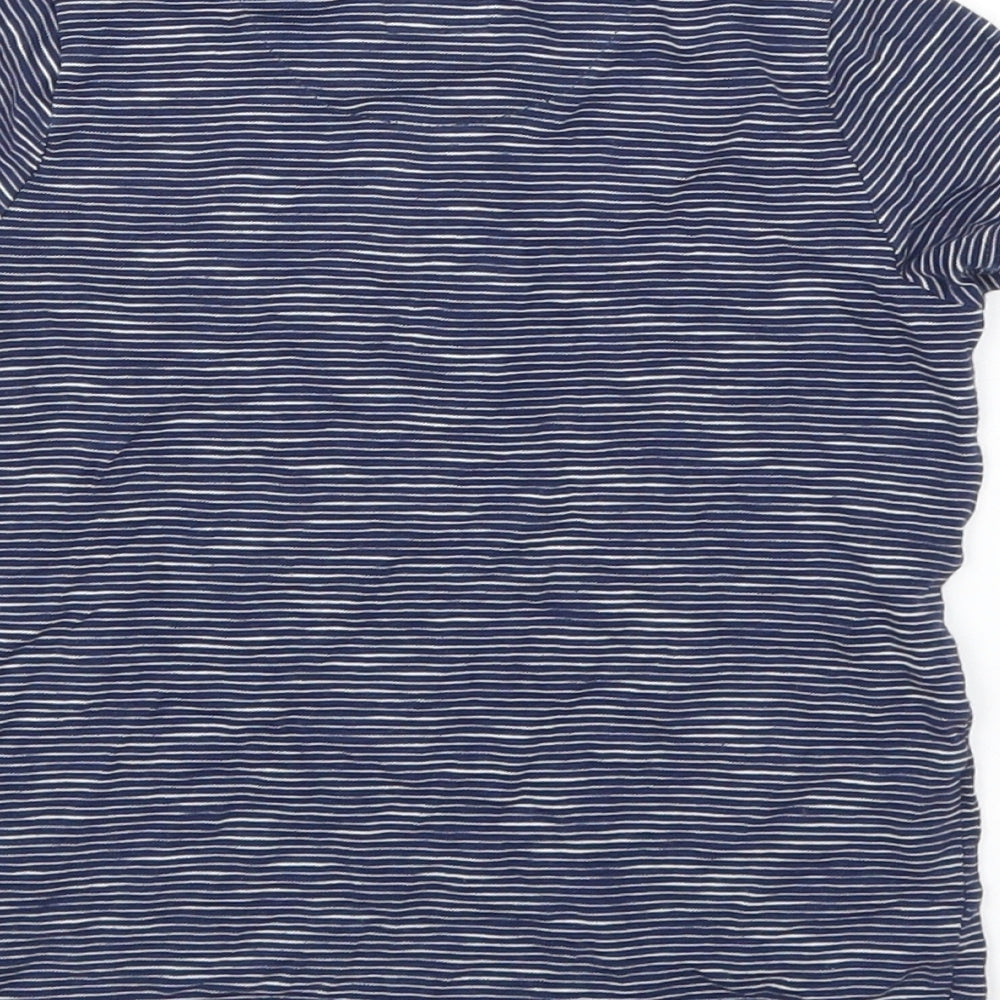 F&F Boys Blue Striped  Basic T-Shirt Size 12-18 Months
