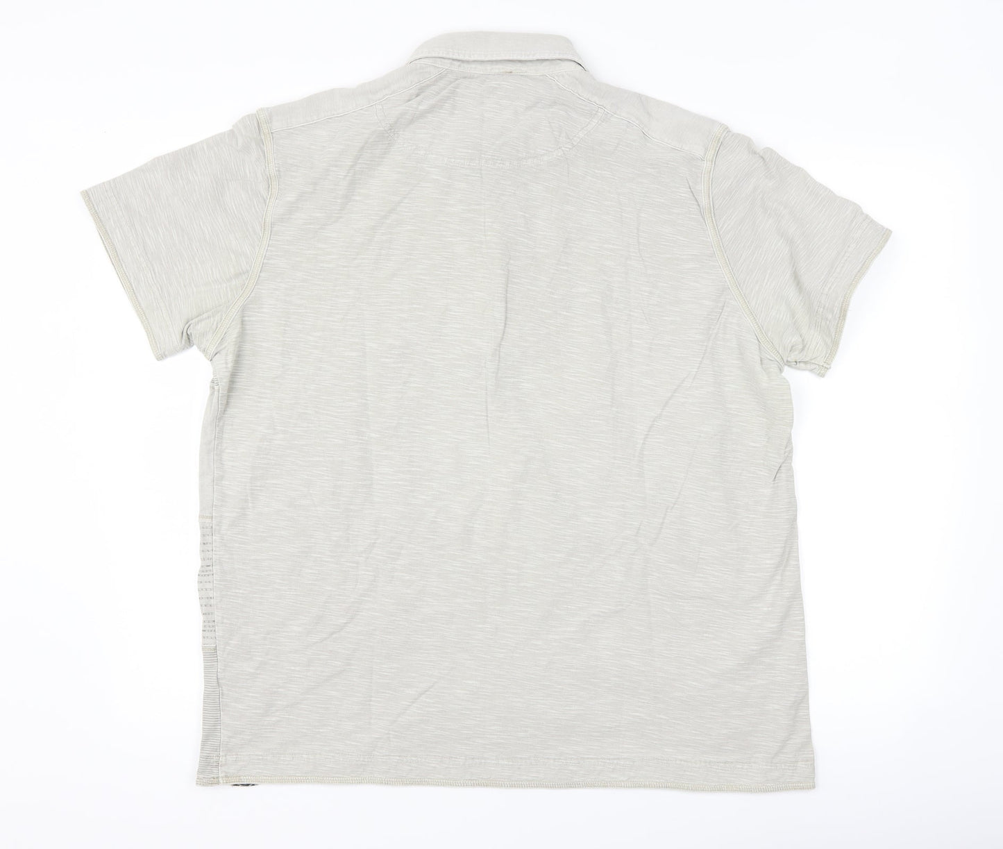 RJR.John Rocha Mens Beige Striped   Polo Size XL