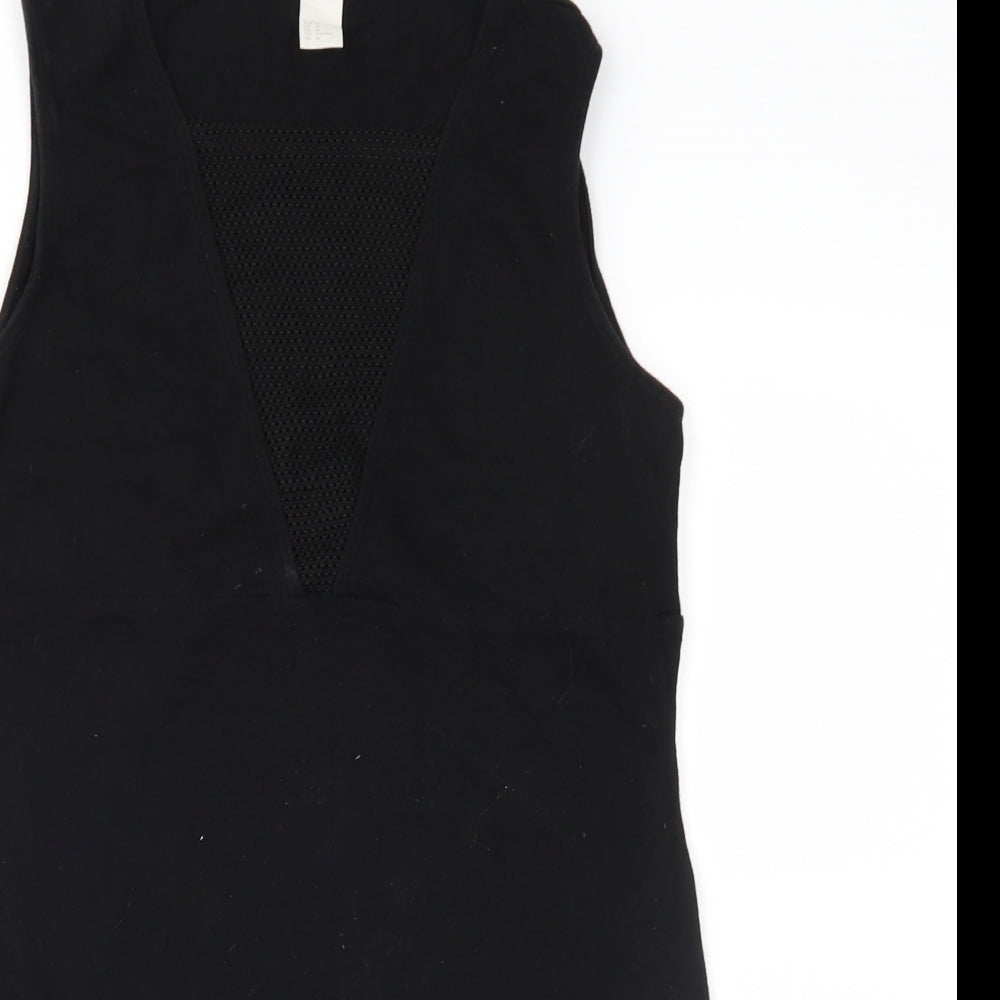 H&M Womens Black  Jersey Basic T-Shirt Size M