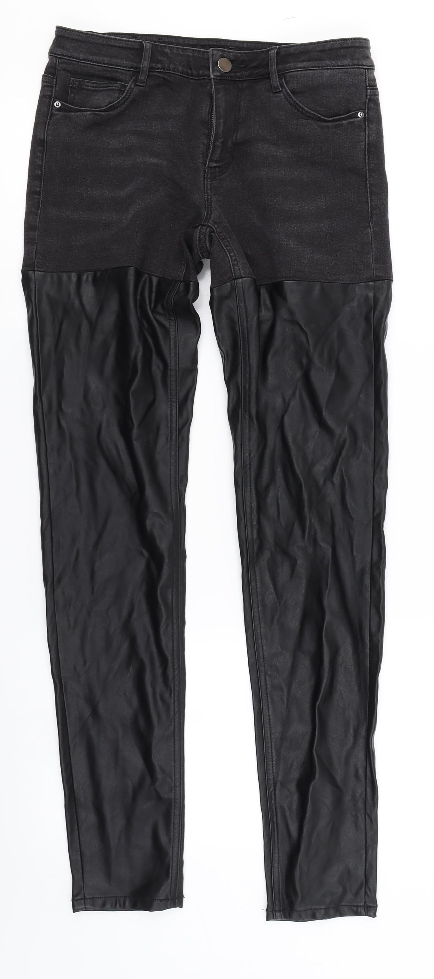 H&M Womens Black   Skinny Jeans Size 10 L30 in