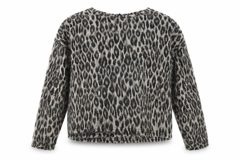 New Look Womens Brown Animal Print  Pullover Jumper Size M