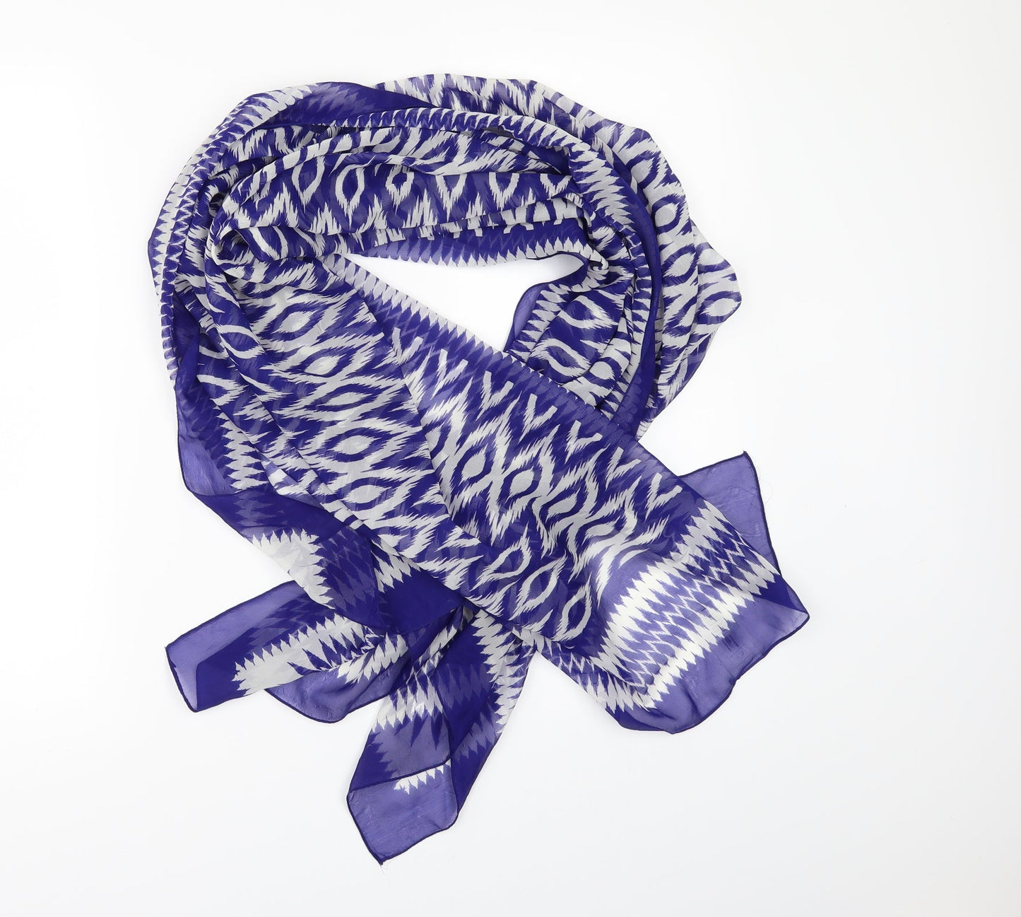 Debenhams Womens Blue Geometric   Scarf