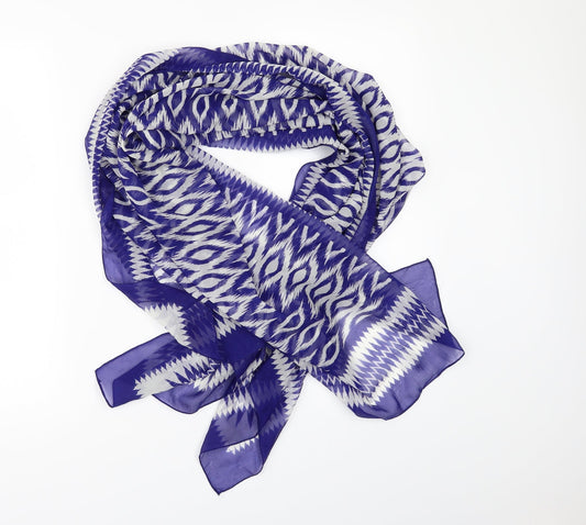 Debenhams Womens Blue Geometric   Scarf