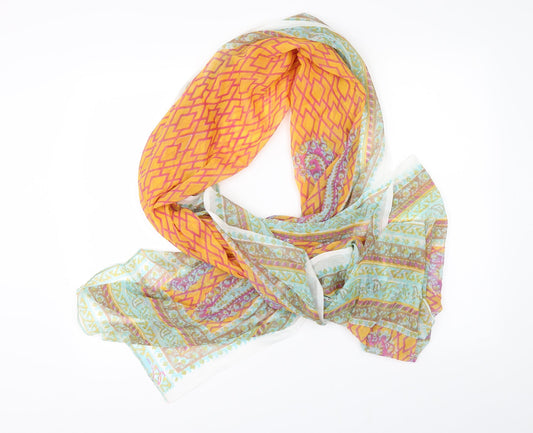 Preworn Womens Multicoloured Geometric   Scarf