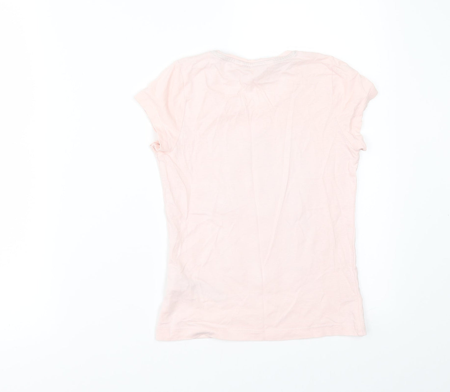 Jasper Conran Girls Pink   Basic T-Shirt Size 7-8 Years  - BALLET SHOES