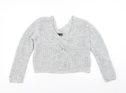 Cameo Rose Womens Grey Pullover Jumper Size S