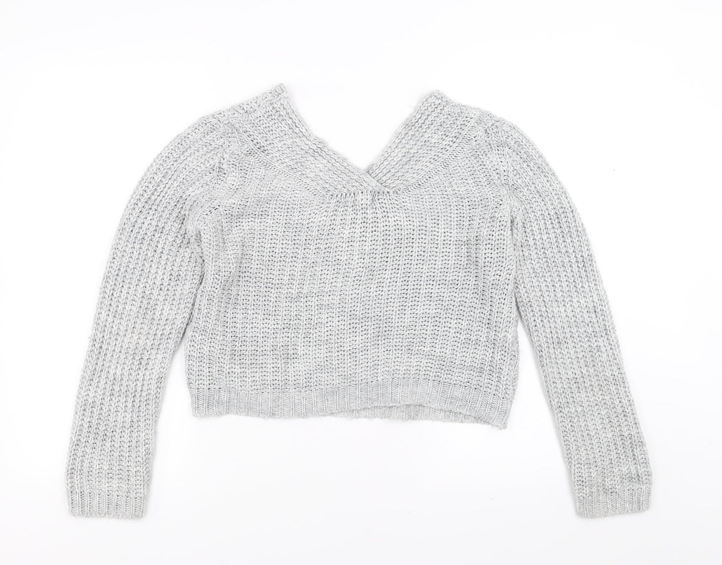 CAMEO ROSE Womens Grey   Pullover Jumper Size S