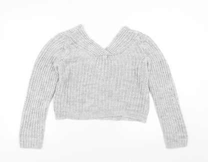 Cameo Rose Womens Grey Pullover Jumper Size S