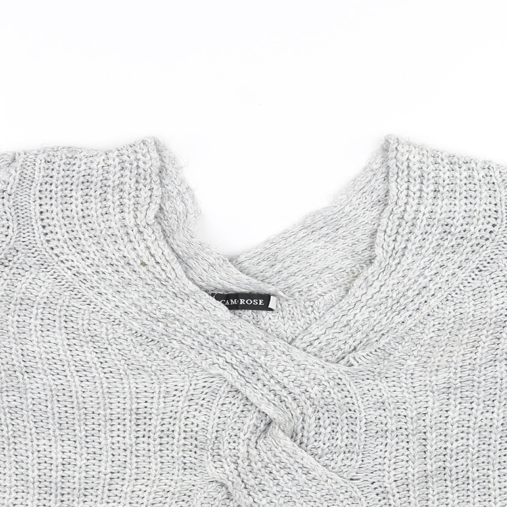 CAMEO ROSE Womens Grey   Pullover Jumper Size S