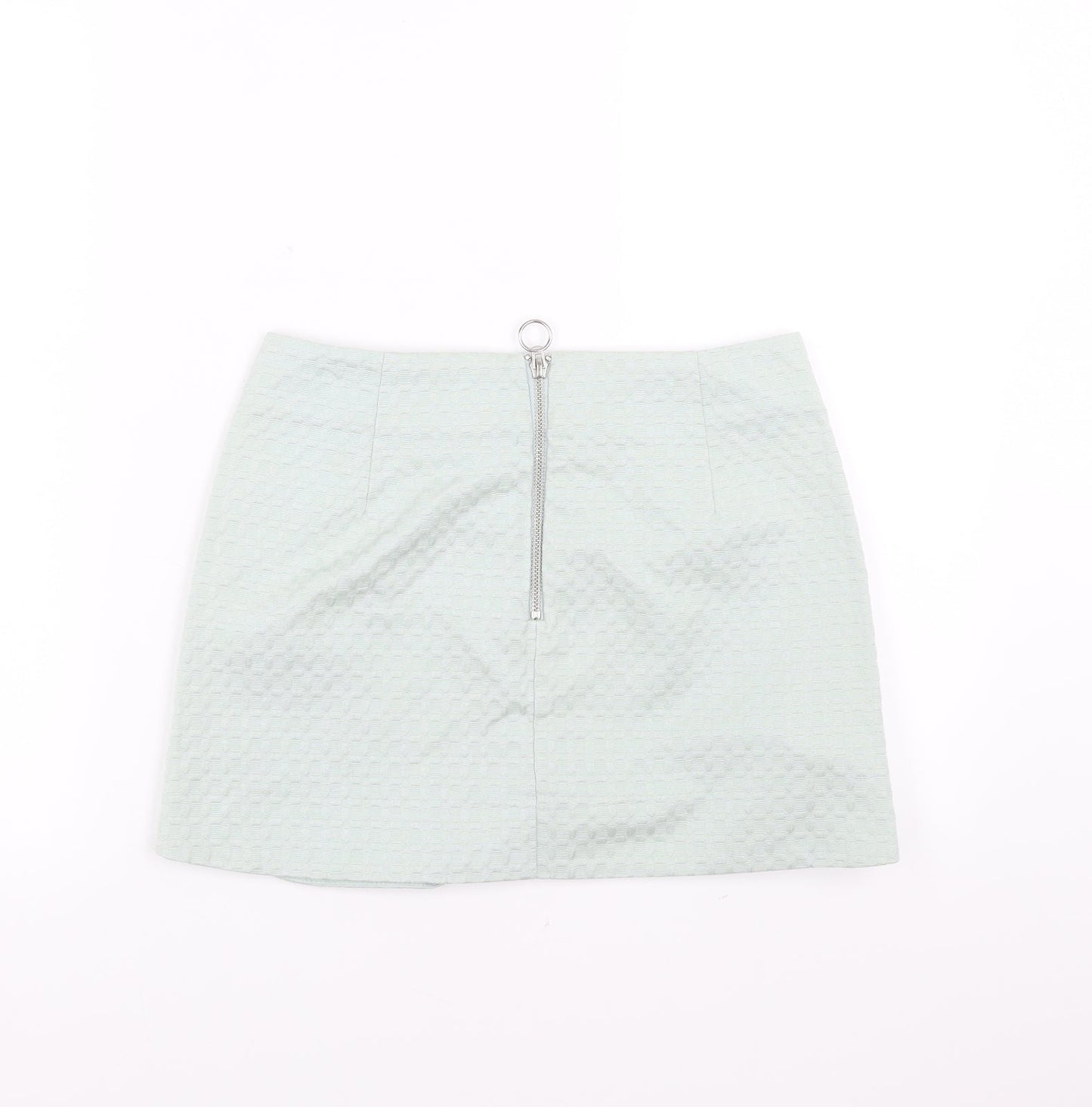 Topshop Womens Green   A-Line Skirt Size 8