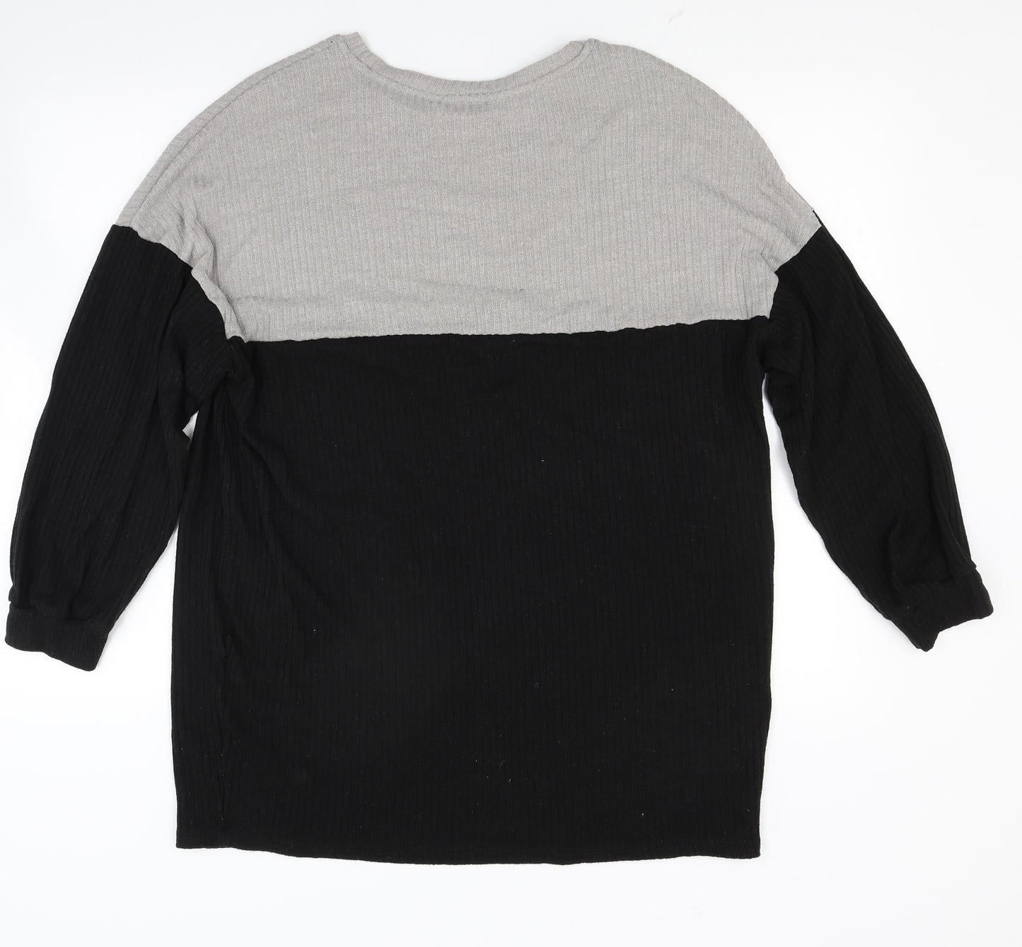 Shien Womens Black  Knit Pullover Jumper Size L