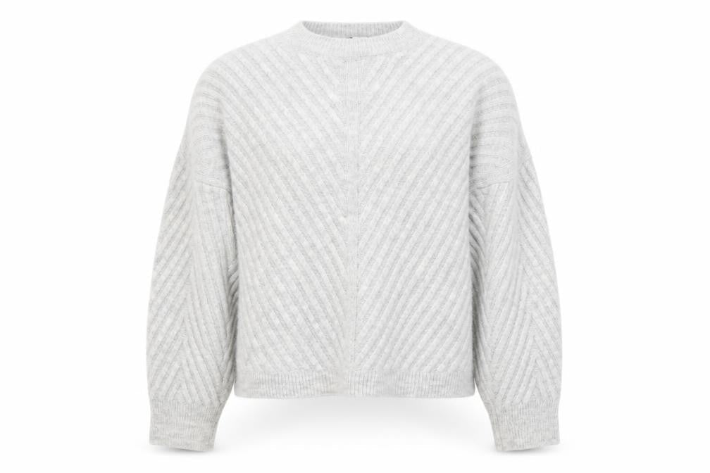 Topshop Womens Grey  Knit Pullover Jumper Size S