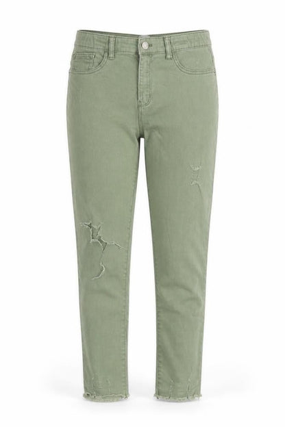 Denim Co. Girls Green  Denim Straight Jeans Size 12-13 Years