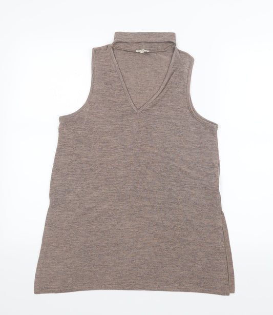 River Island Womens Beige   Basic T-Shirt Size 10
