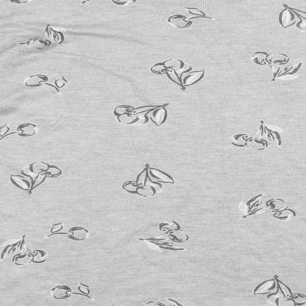 Monsoon Womens Grey Geometric  Basic T-Shirt Size M