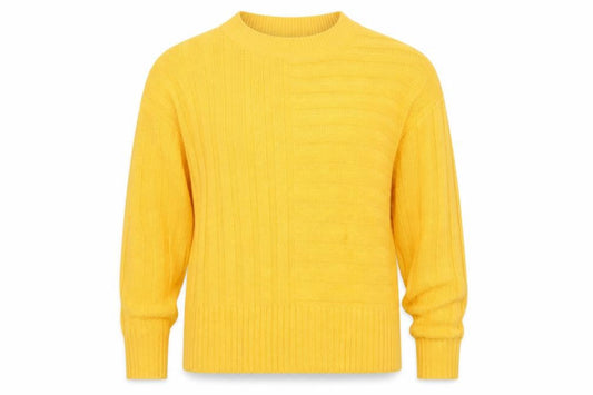 Tu Womens Yellow  Knit Pullover Jumper Size 10