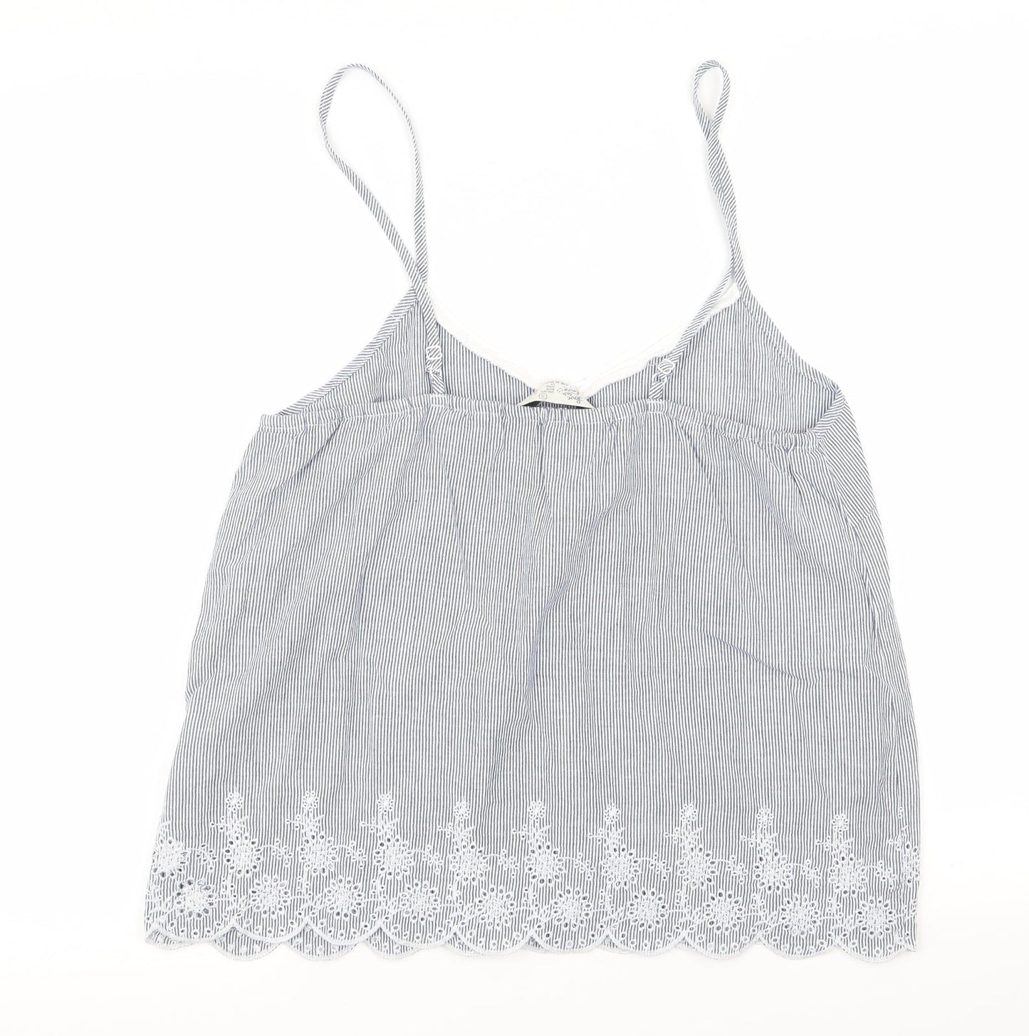 love to lounge Womens Blue Striped  Camisole Tank Size 10