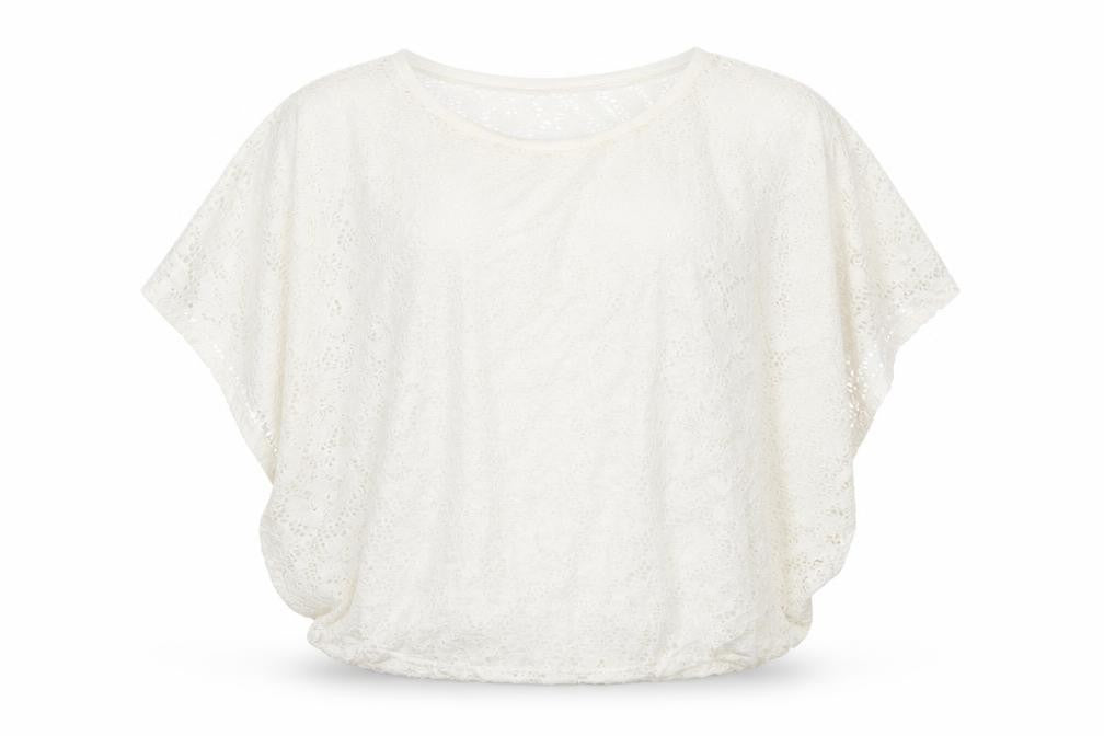 H&M Girls White Floral  Basic T-Shirt Size 10-11 Years