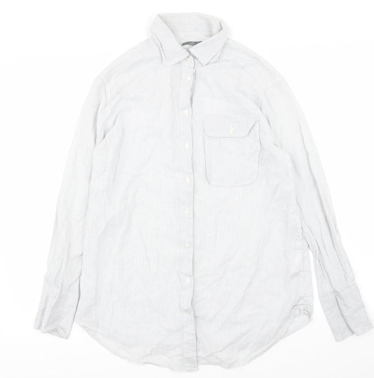 Gap Mens Grey Striped   Button-Up Size S