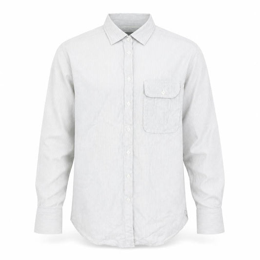 Gap Mens Grey Striped   Button-Up Size S